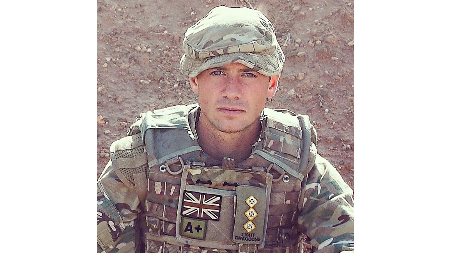 Former army officer Harry Mackarness pictured while serving with the Light Dragoons CREDIT Harry Mackarness