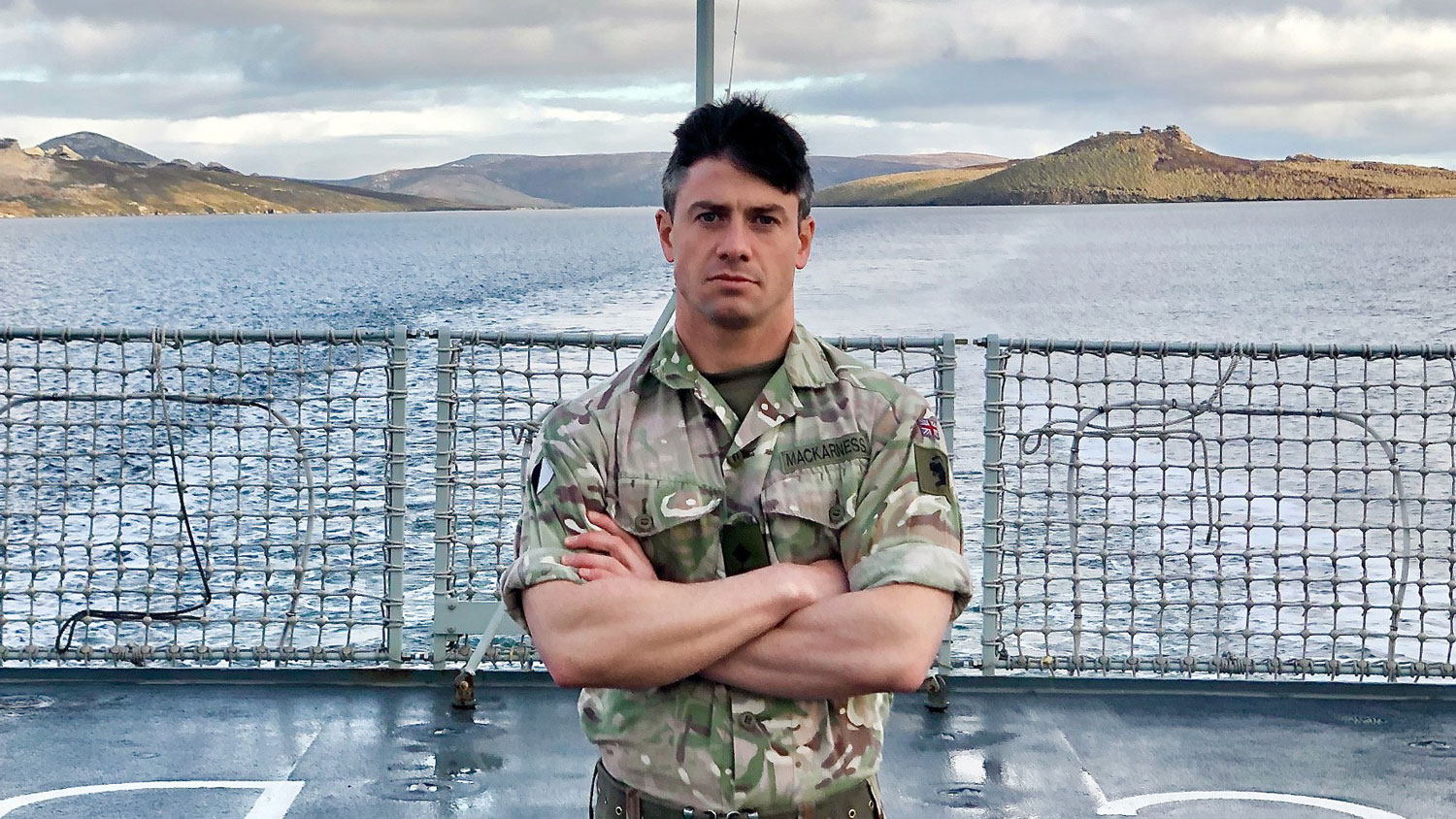 Former army officer Harry Mackarness pictured during his service CREDIT Harry Mackarness