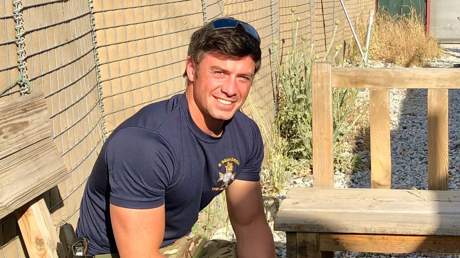 Former army officer Harry Mackarness pictured while serving with the Light Dragoons CREDIT Harry Mackarness