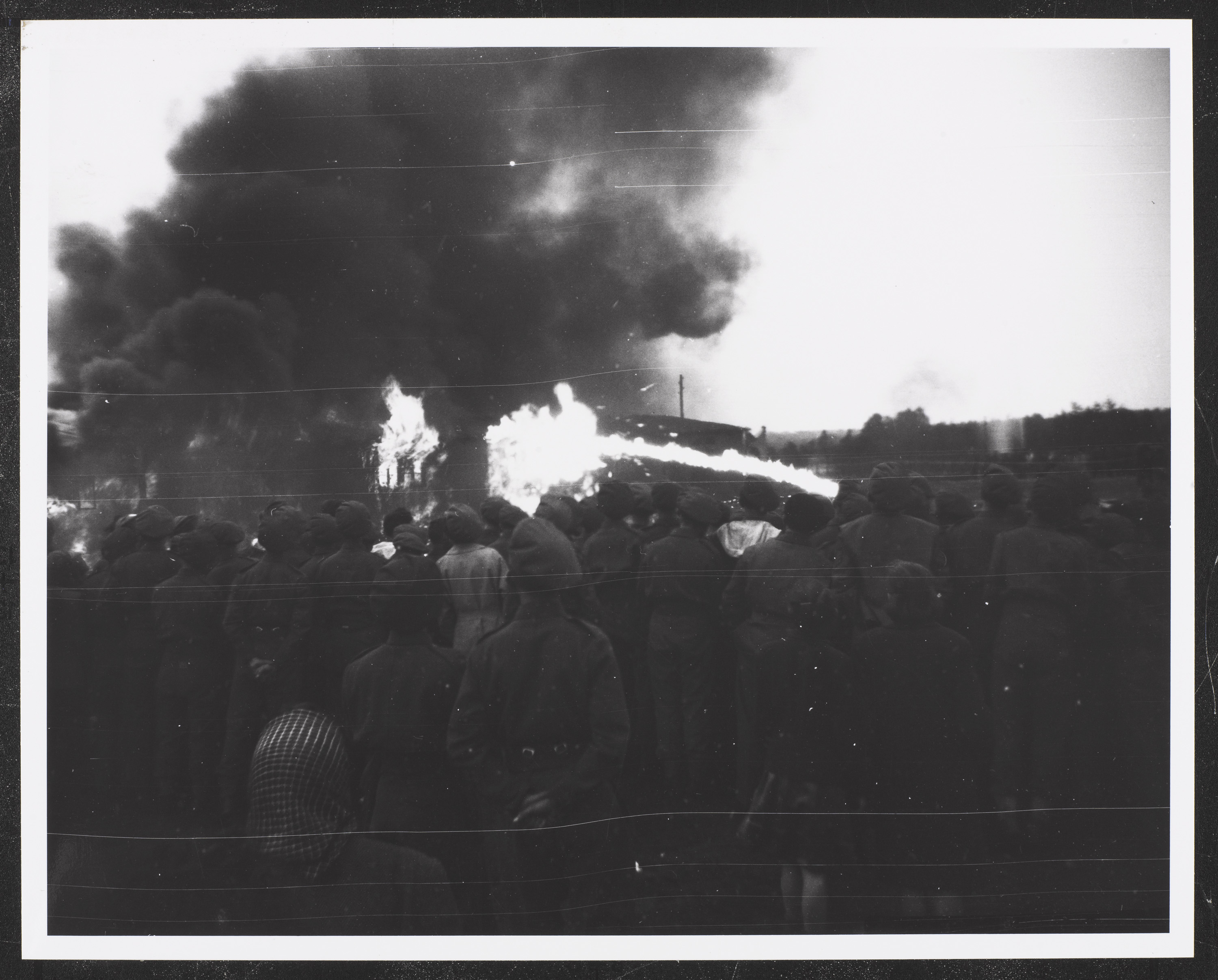 he burning of Belsen Concentration Camp, Germany, 21 May 1945 150420 NATIONAL ARMY MUSEUM