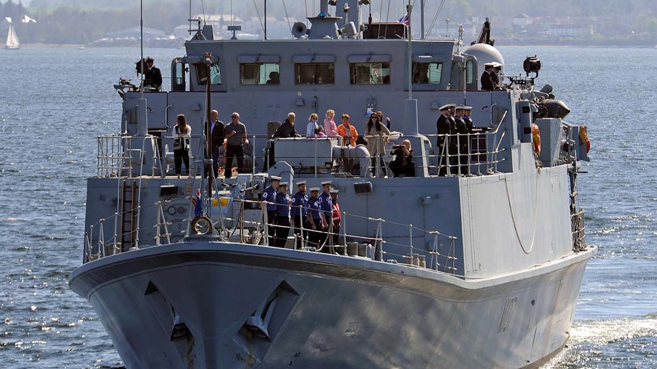 HMS Pembroke is a Sandown-class mine counter-measures vessel (Picture: Royal Navy).