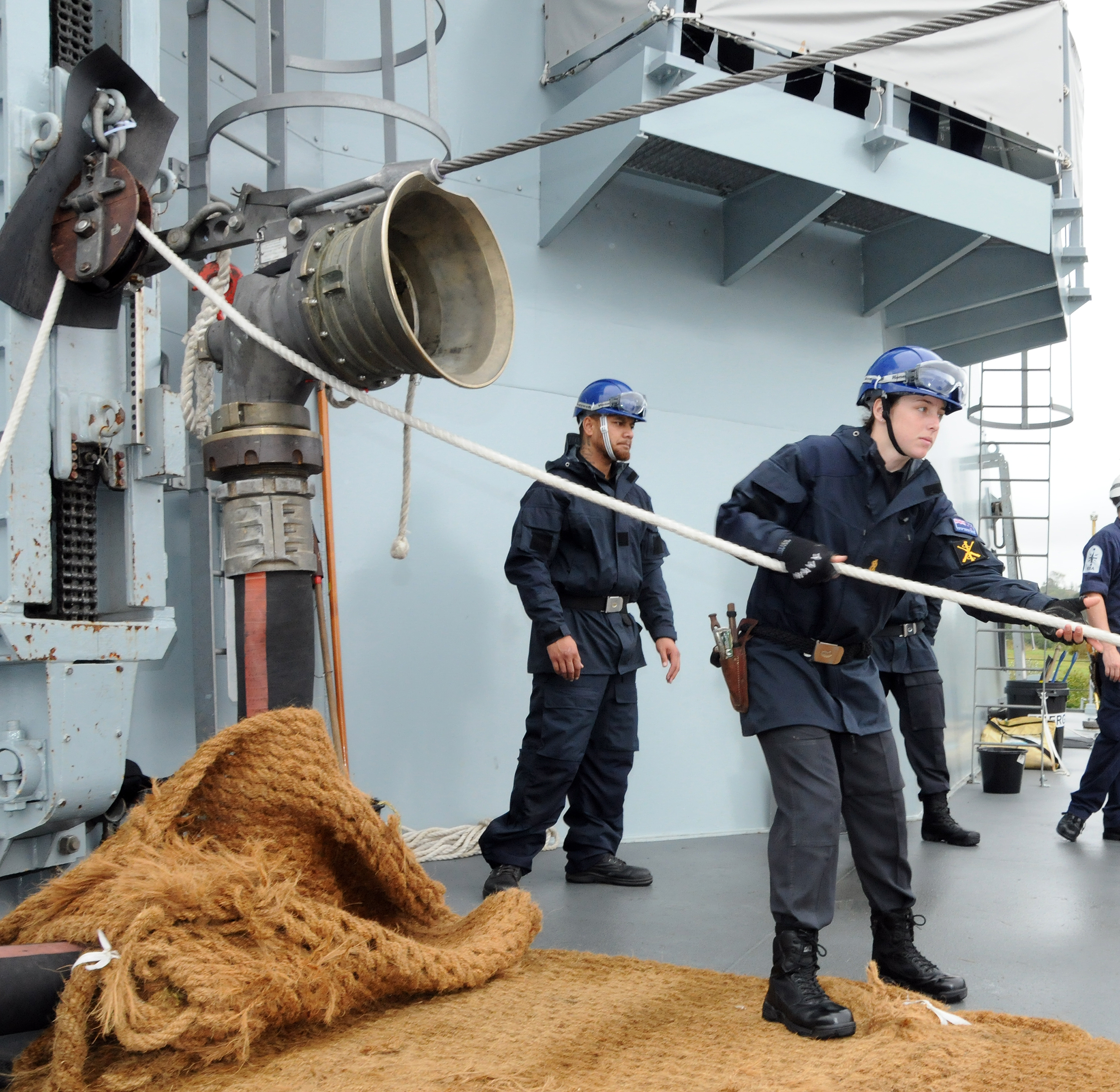 Royal New Zealand Navy Training at HMS Raleigh. Credit HMS Raleigh