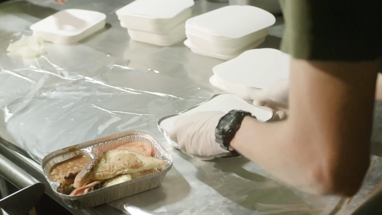 One of the meals prepared by the Australian Army Catering Corps (Picture: Australian Army).
