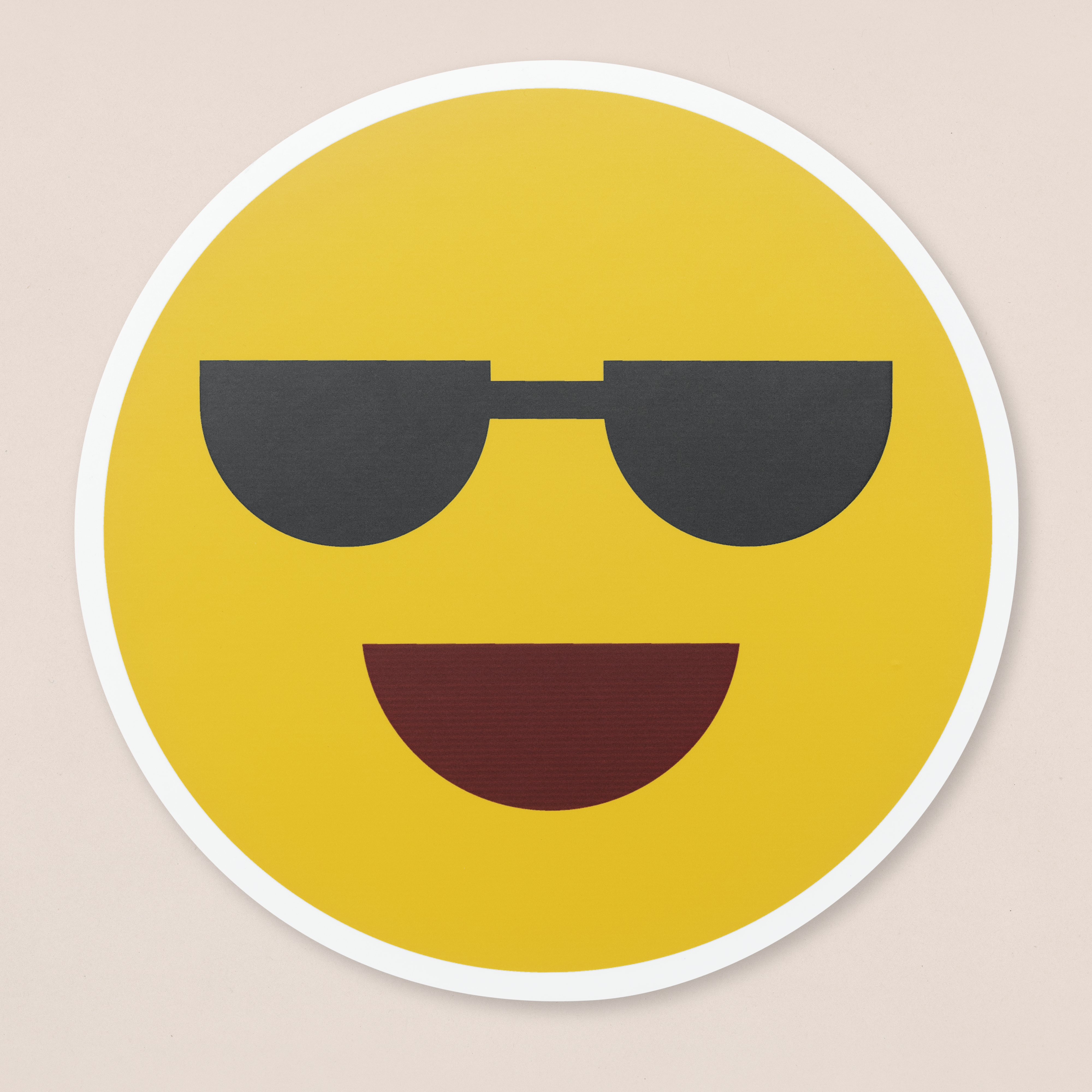 Cool laughing emoji. Credit: Rawpixel