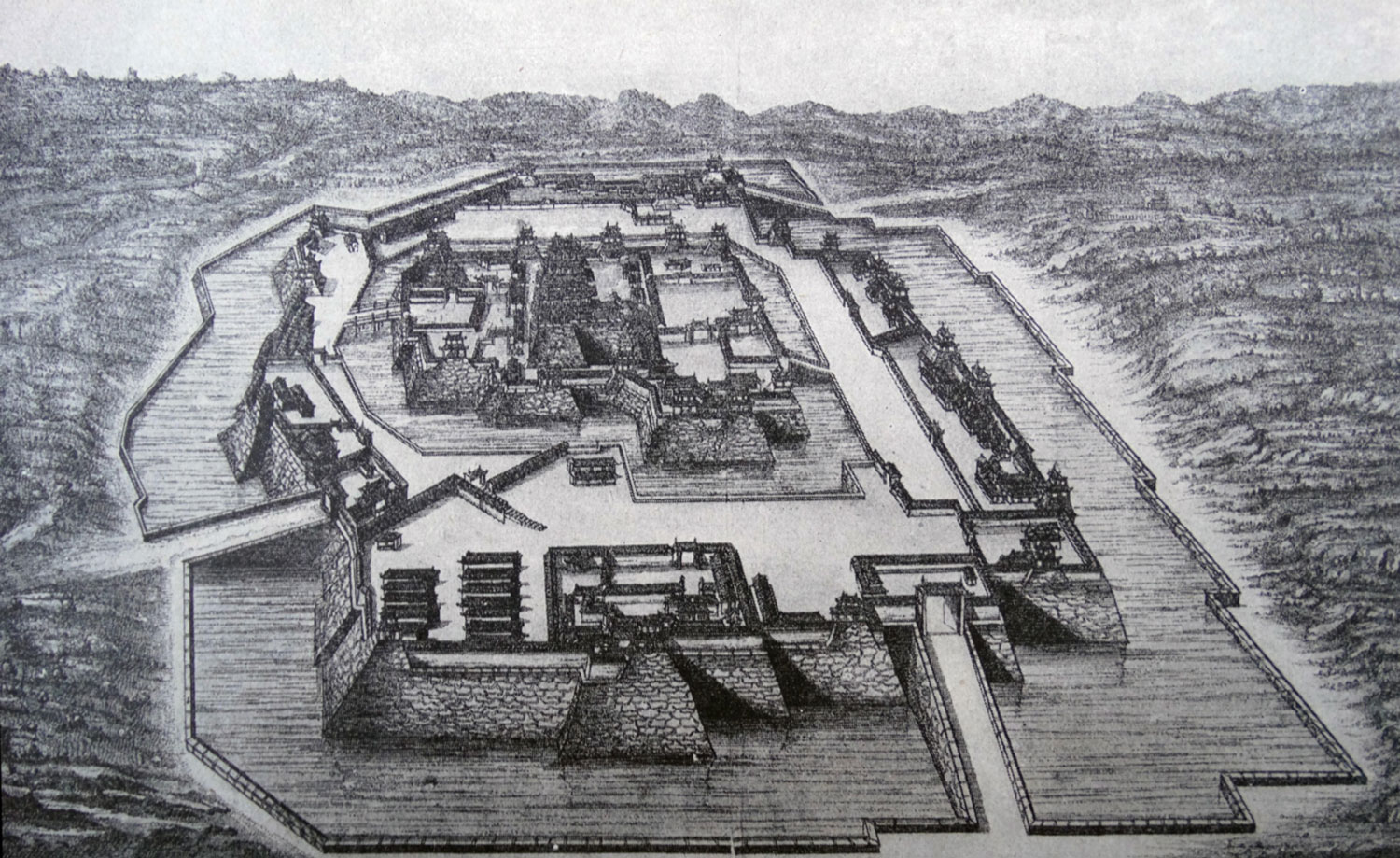 Image ID 2A60114 A 16th century illustration showing Japan's Osaka Castle CREDIT Photo 12 Alamy Stock Photo EXP 231124