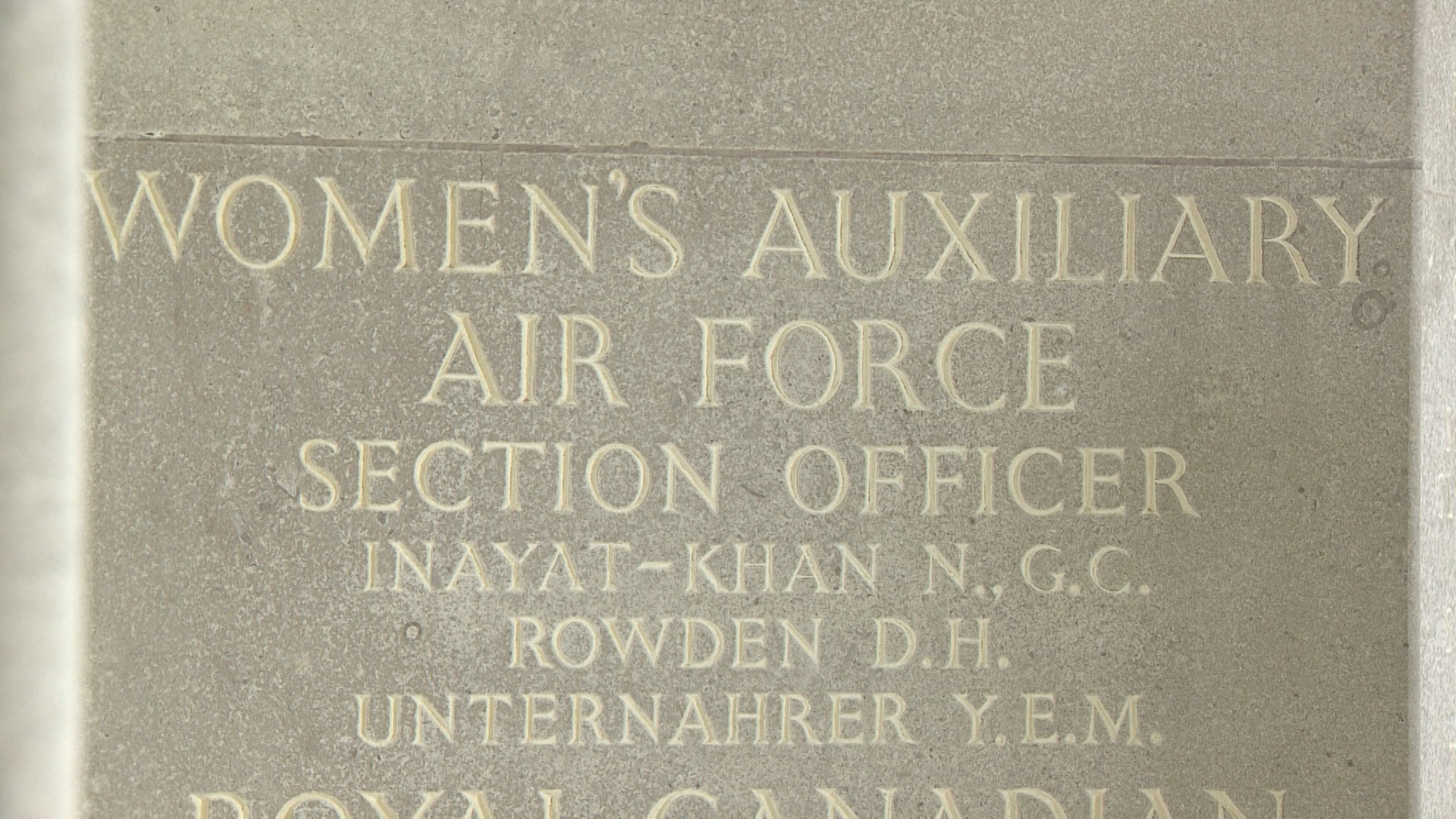 Inayat Khan is just one of the 20 thousand names remembered at the memorial.
