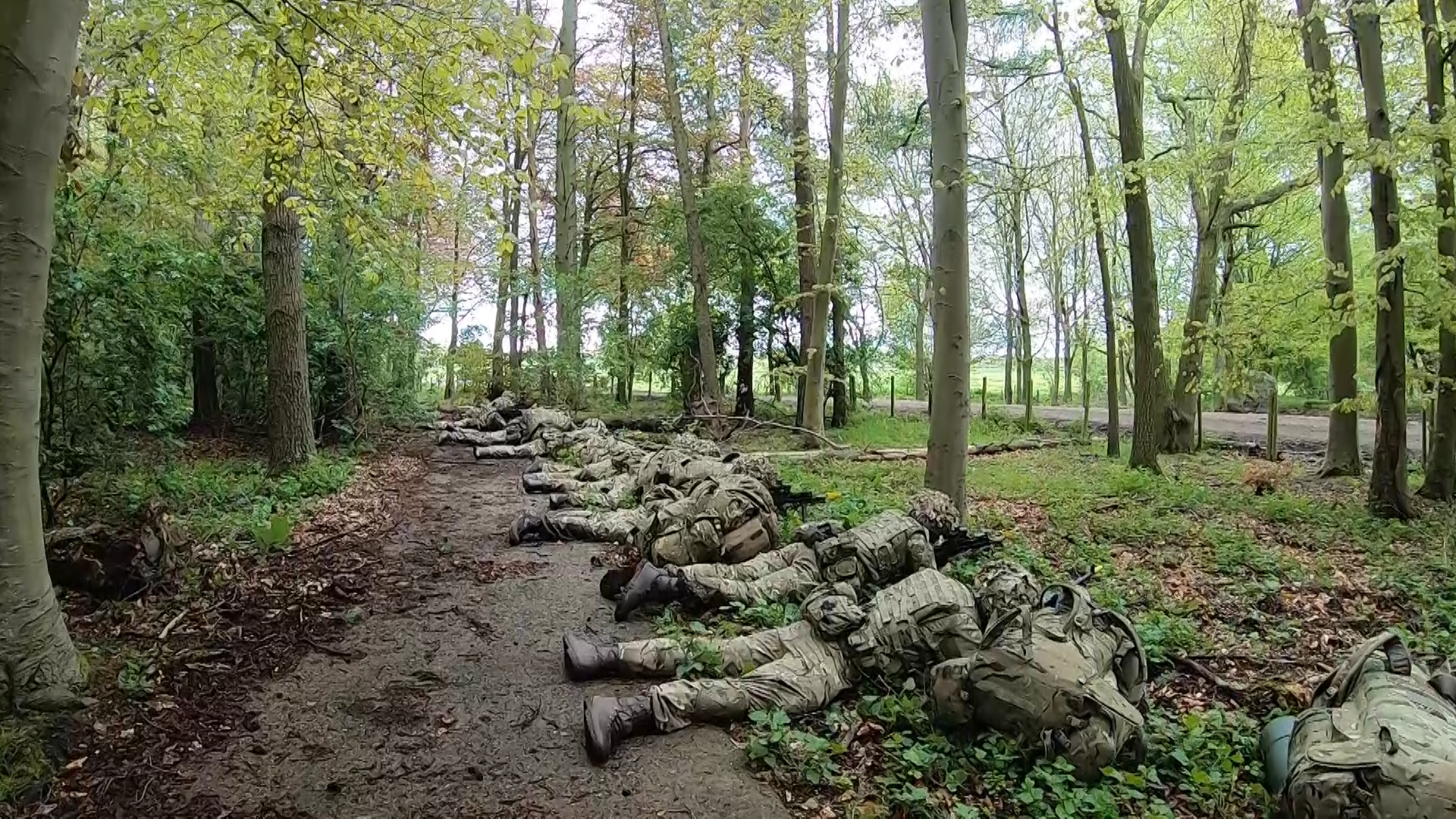 The Kingsmen had to react to a range of scenarios from battle prep to leadership and survival skills which led up to a full-blown Platoon attack.
