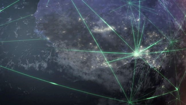 Footage shows Inmarsat Global Xpress network, the first high-speed broadband network to span the world