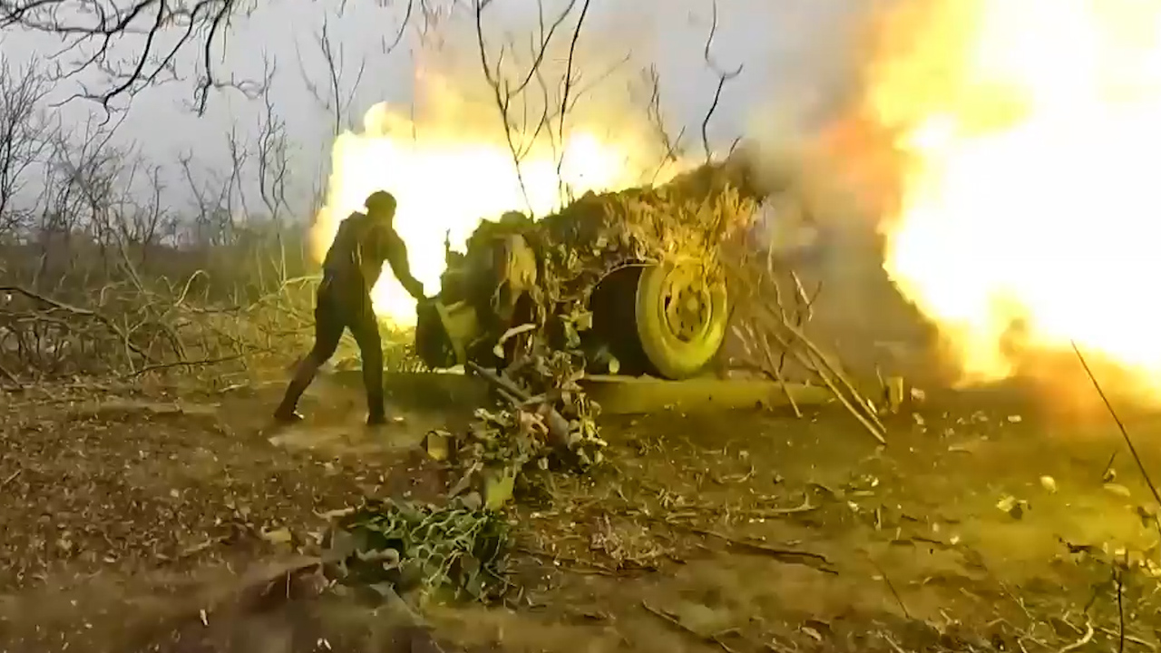 Ukraine is suffering from shortages of ammunition, particularly with artillery and long ranged weapons (Picture: Russia MOD).