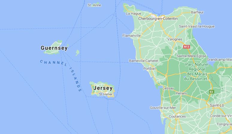 map of jersey
