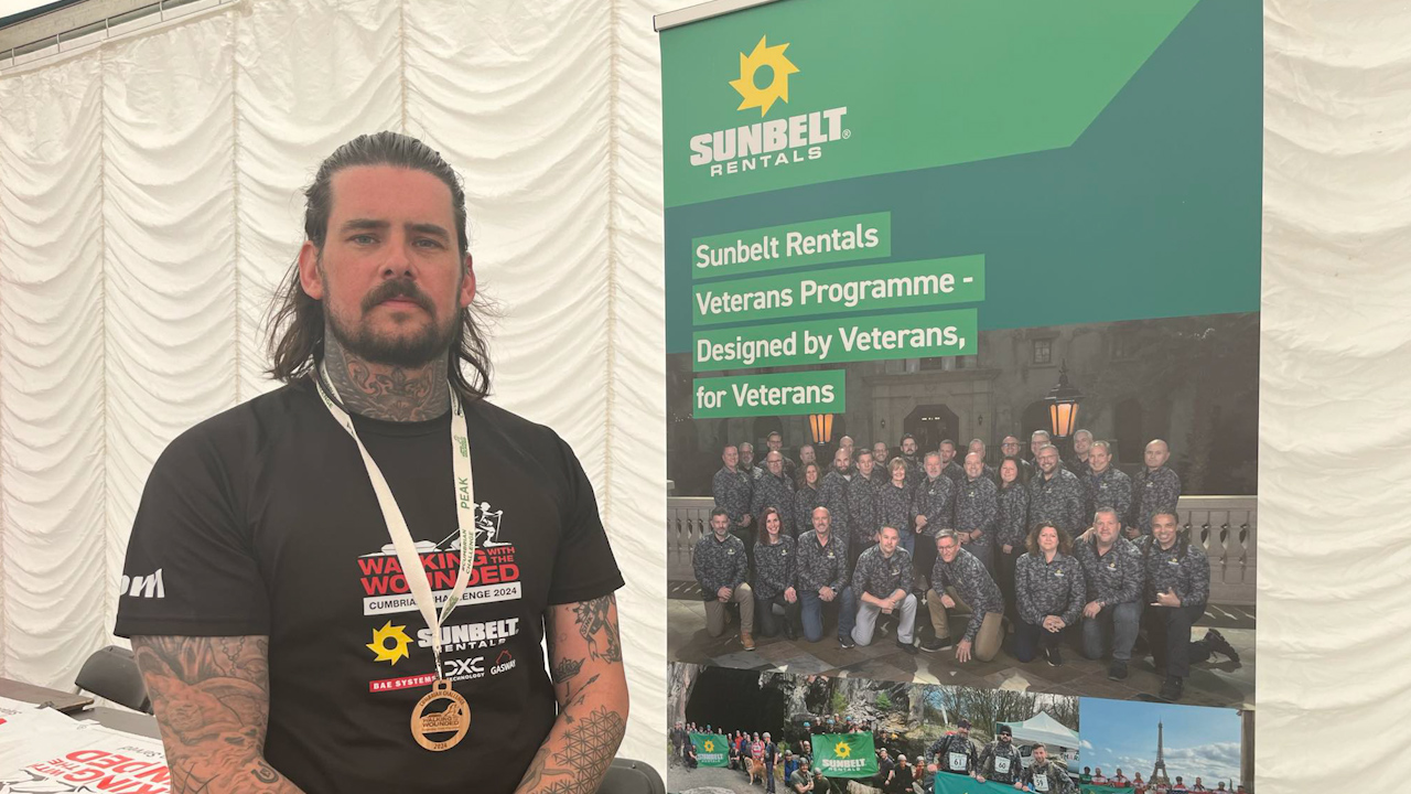 Jimmy Scott and his colleague volunteered to carry 22lb of weight during the Cumbrian Challenge to honour the memories of veterans who had died from suicide in the US
