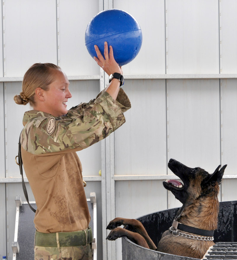 Kevin with his handler Kelly