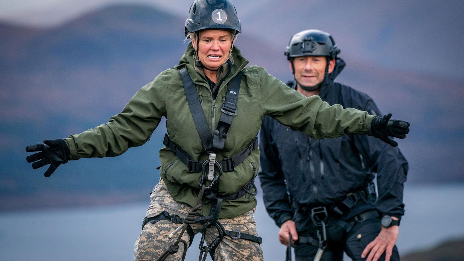 Kerry Katona Jason Fox Celebrity SAS Who Dares Wins 2021 Picture Channel 4