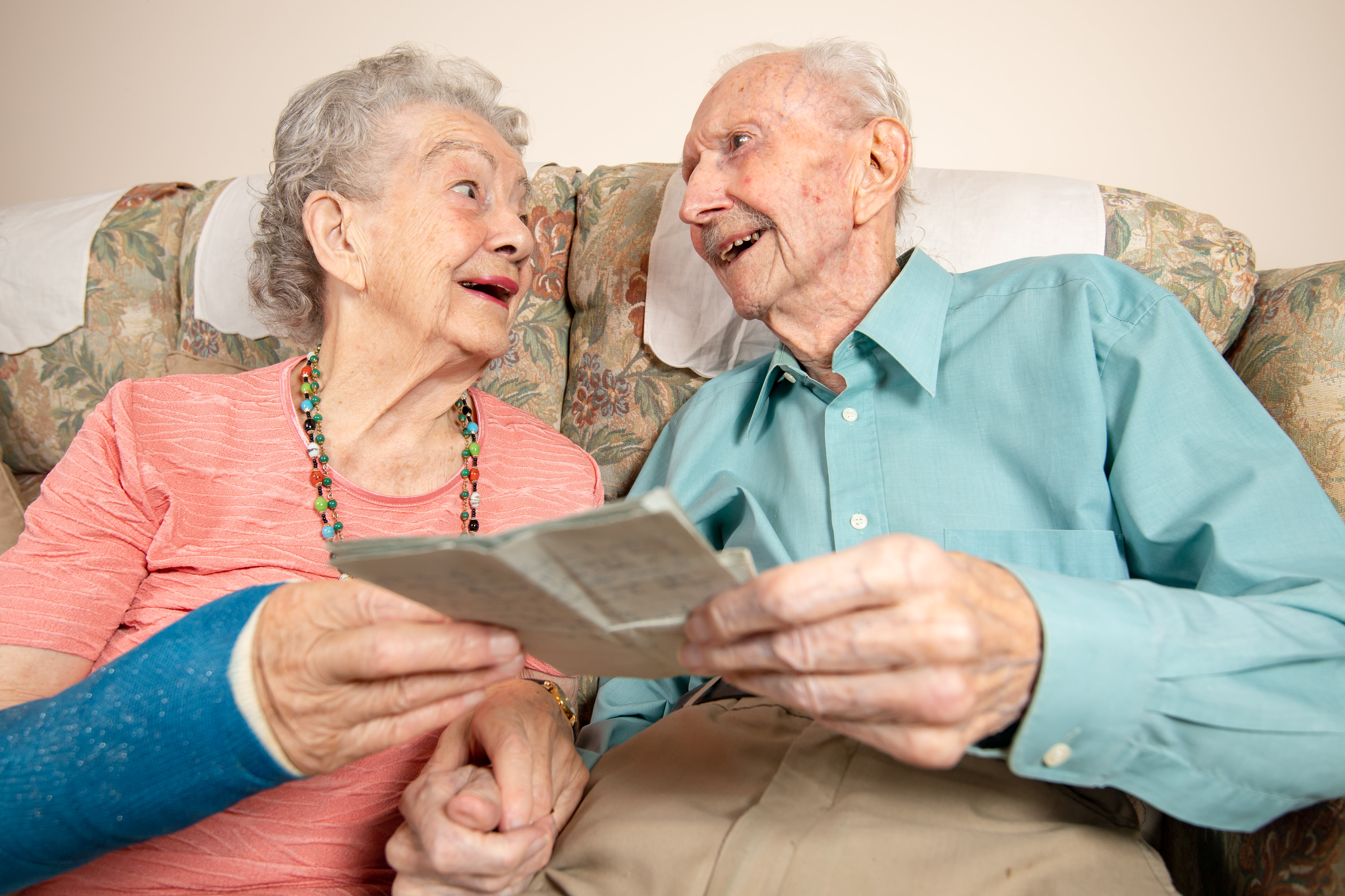 Megan, 92, and Denis Bollington, 93, SWNS