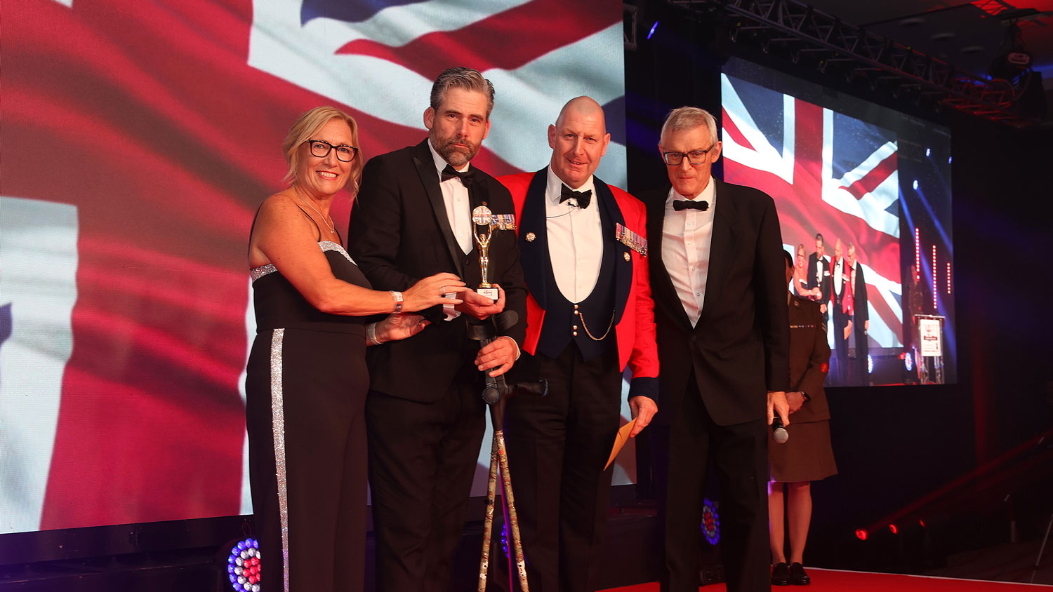 Mark Harding won the Soldiering On Awards' Inspiration Award CREDIT Schmooly
