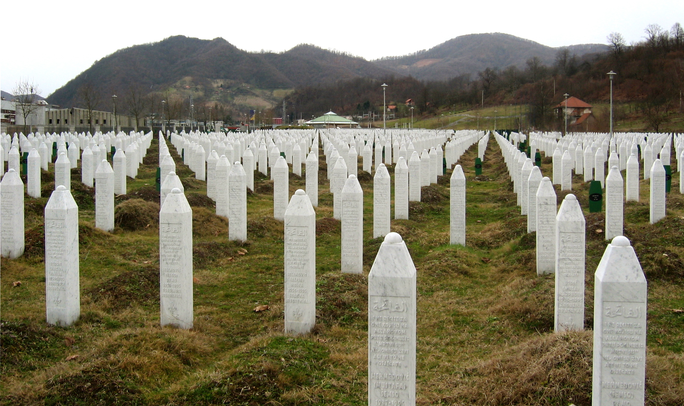 Memorial Gravestones Bosnia Massacre