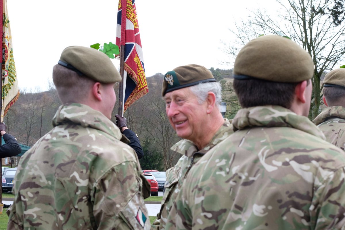 Prince Charles meets the Mercian Regiment 