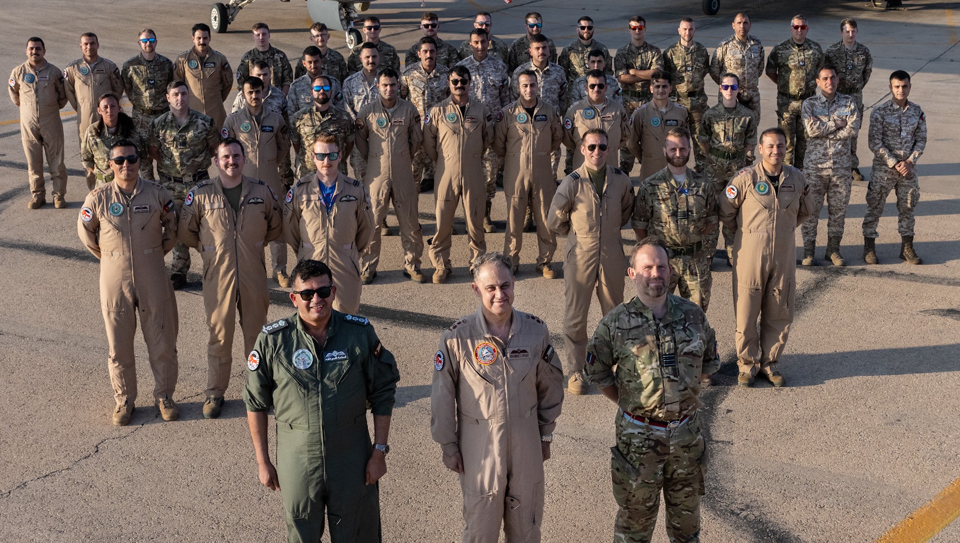 Members of the Royal Air Force and Royal Jordanian Air Force trained together during Exercise Agile Oryx (Picture: Royal Air Force).
