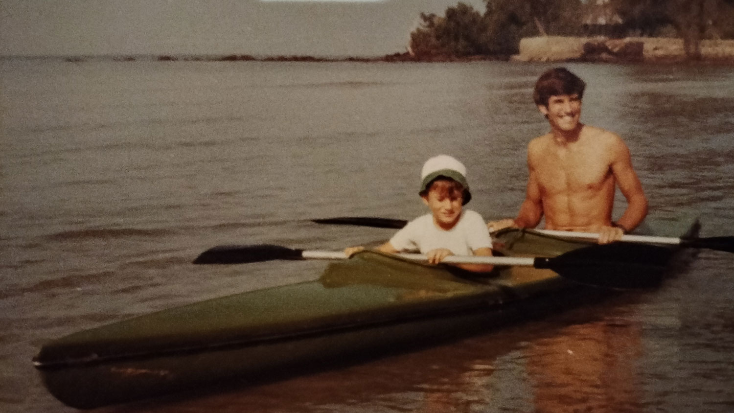 Mike Ellicock pictured with his father John Ellicock CREDIT Ellicock family