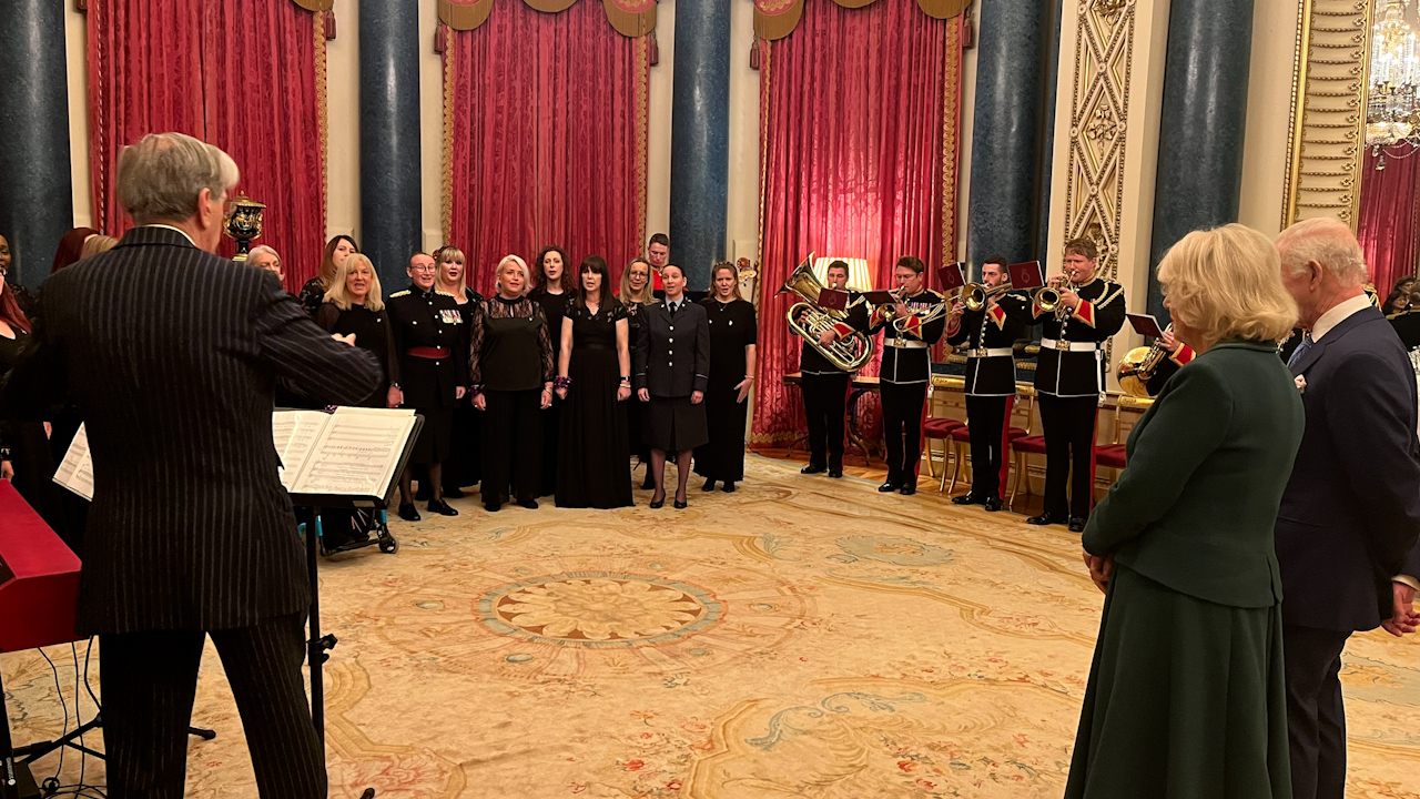 The Military Wives Choir has more than 1,800 members all over the world and connects females with connections across the military