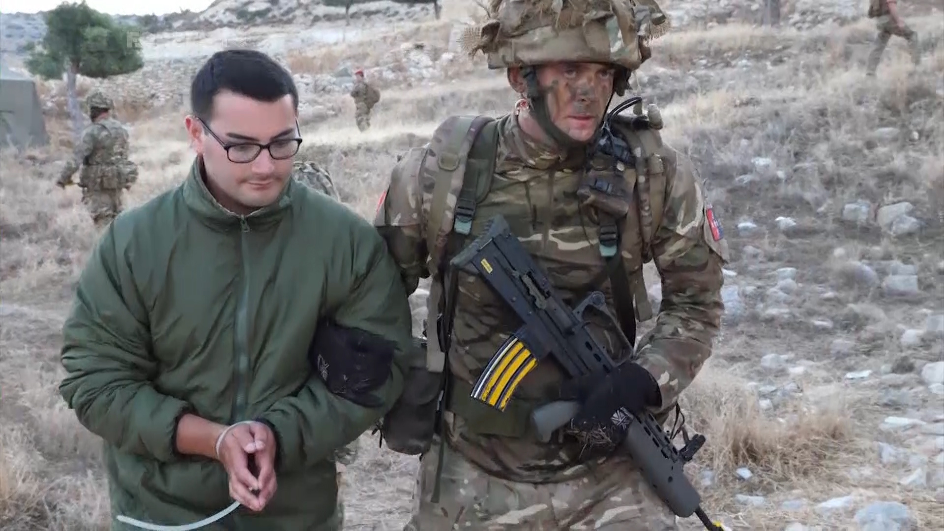 Mock detainees in Exercise Lion Star.