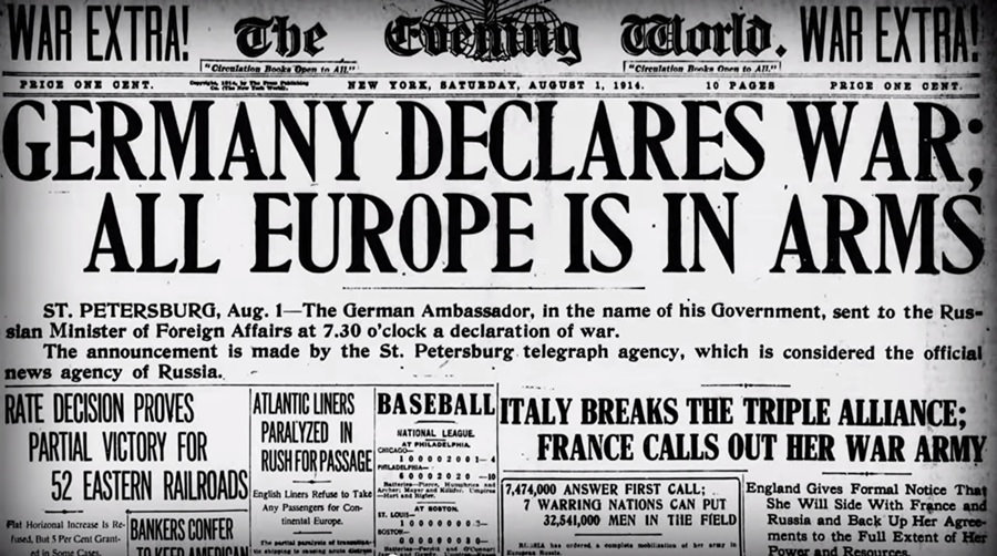 WWI Newspaper Report