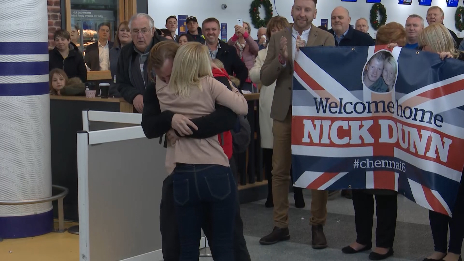 Chennai 6 Nick Dunn arrives home 
