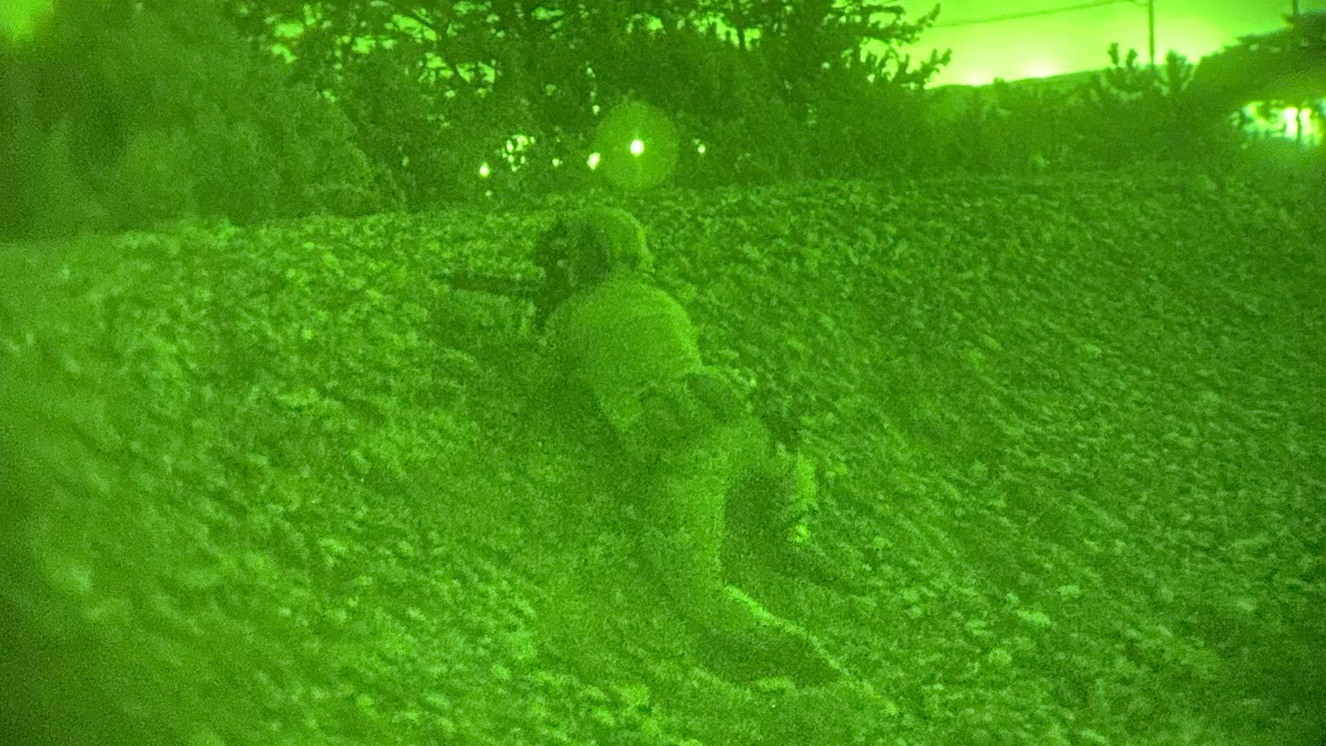 Night vision capturing the Royal Marines training alongside the Republic of Korea Marine Corps and United States Marine Corps (Picture: Royal Navy).