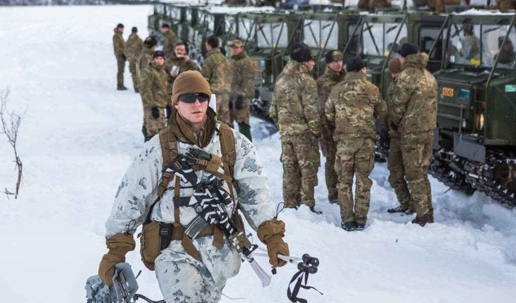 British Armed Forces personnel joint 20,000 Norwegian troops for Exercise Joint Viking (Picture: Norwegian Armed Forces).