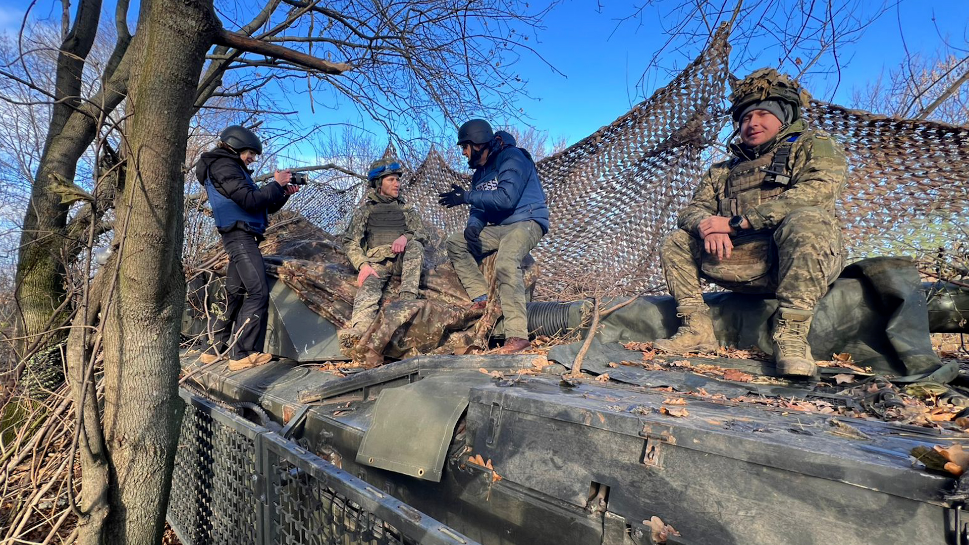 on frontline in Ukraine with the Paras operating British Challenger 2 09122024 CREDIT BFBS