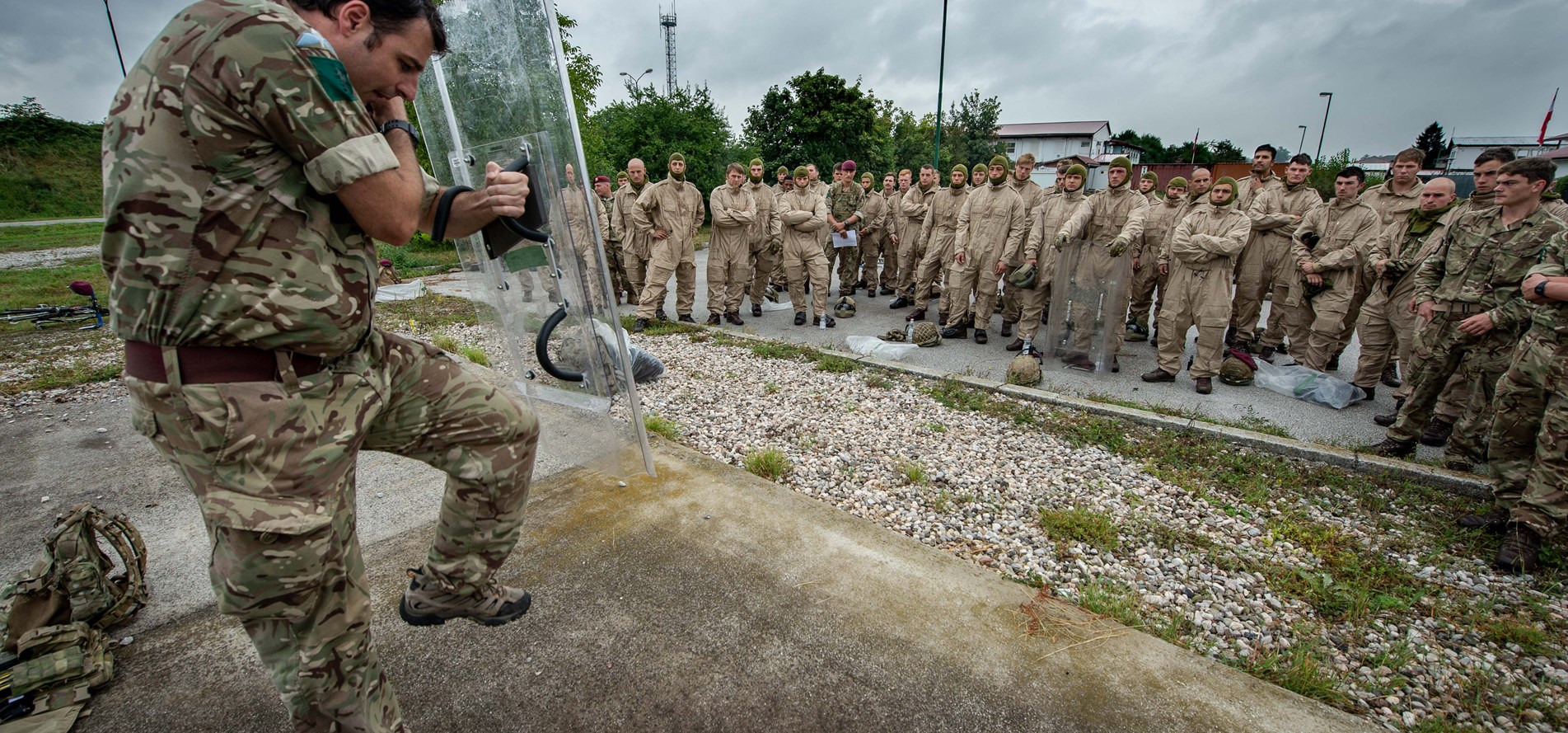 Paratroopers take on Public Order Training 