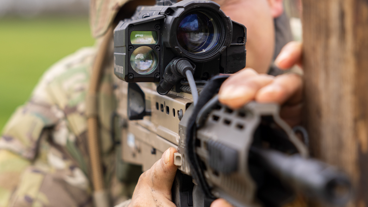 The Smash sight fits to the upper rail on the standard L85 A3 assault rifle (Picture MOD)