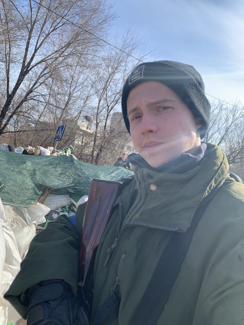 Maksim in the territorial defence force. (Picture: Maksim Paramonov)