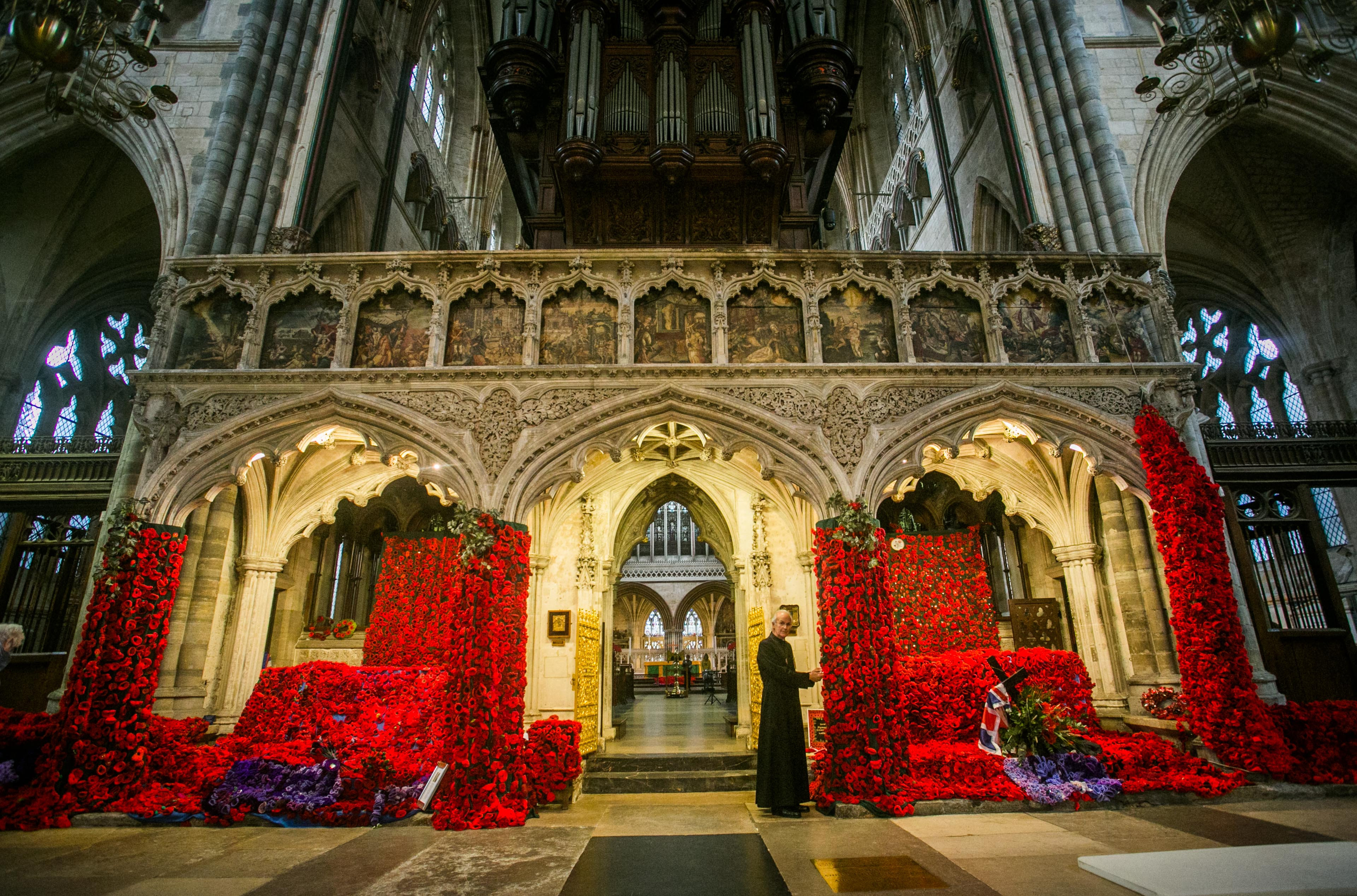 Exeter Cathedral Poppies 071117