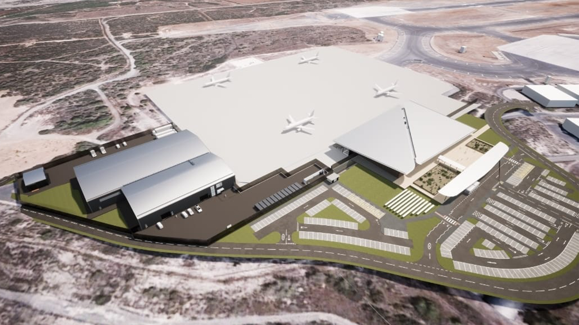 Its expected passengers can start to use the new terminal by 2027 (Picture: Project Apollo)