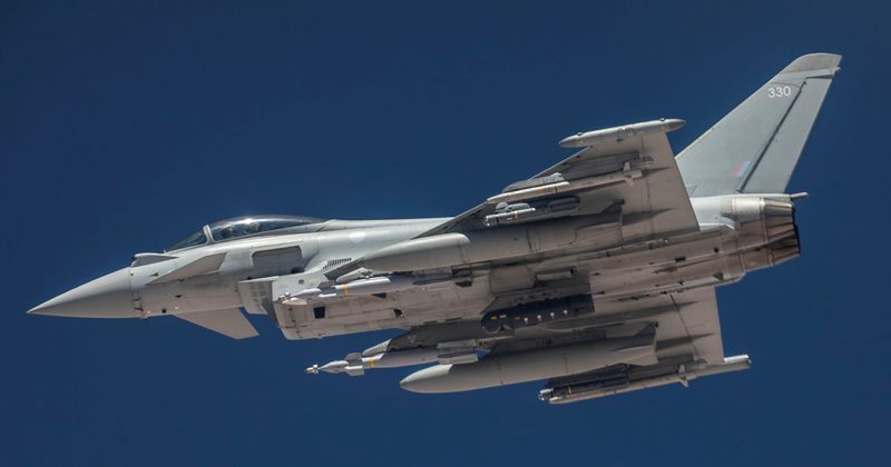 RAF Typhoon during Shader
