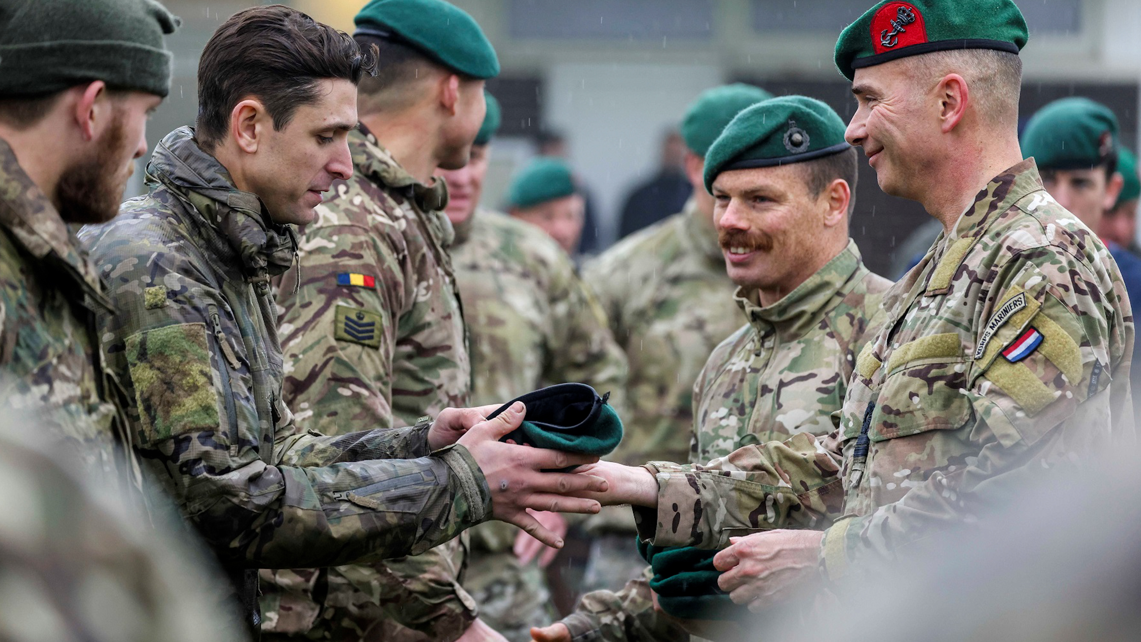 The green beret was handed out to those who completed the course