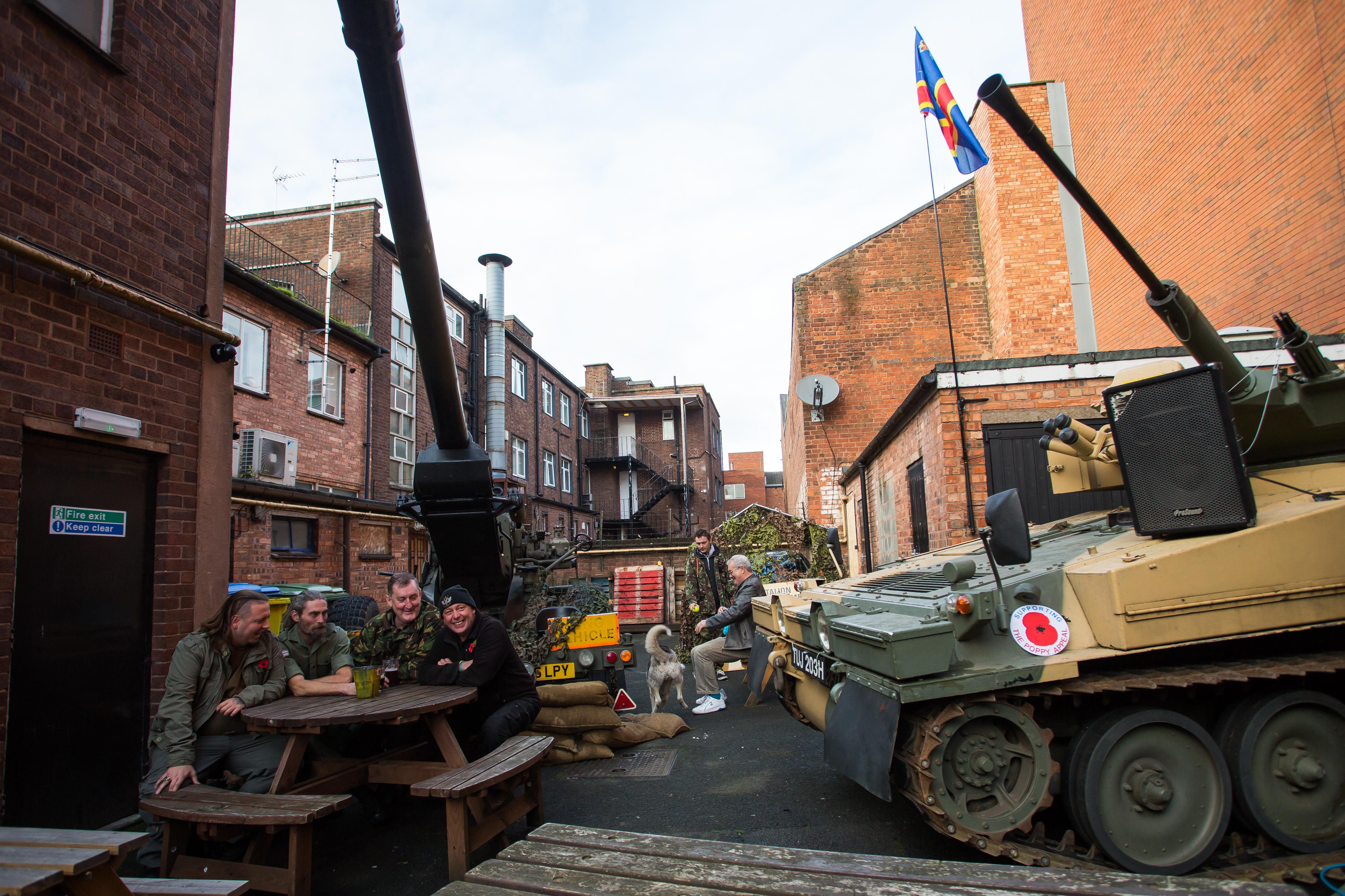 Pub redecorated as in Dad's Army - CREDIT: SWNS