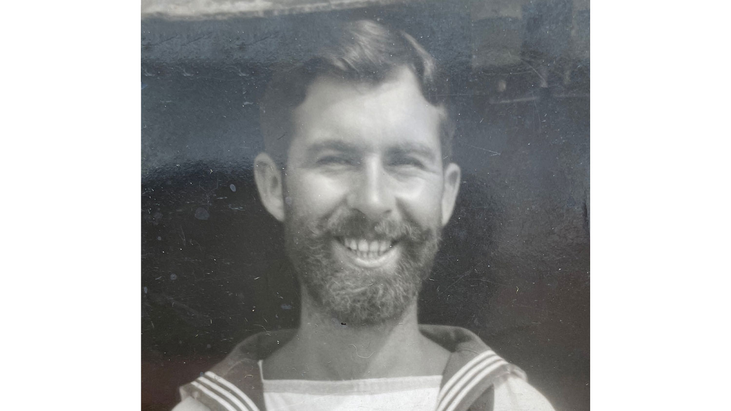 Roy Holley, aged 21, pictured while serving in the Royal Navy during the Second World War CREDIT Mary Holley