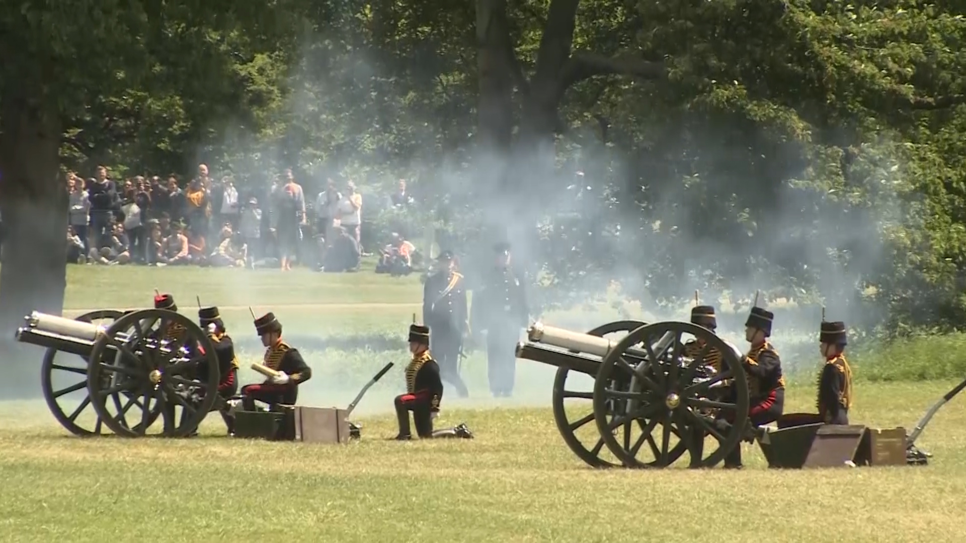 royal gun salutes for Trump state visit credit BFBS 030619