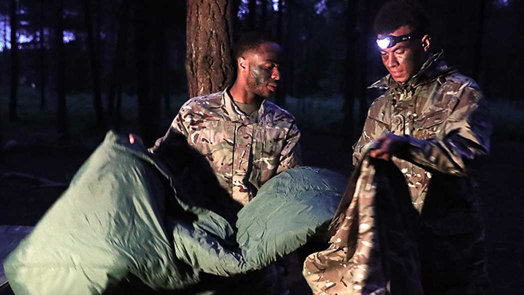 England Squad Trains With Royal Marines
