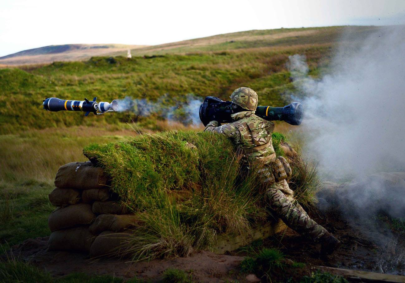 Royal Marines Conduct Live Firing Exercise With Javelin Missiles
