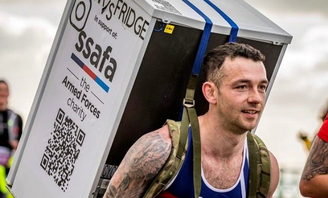 Sam Hammond is a Royal Marine who has now become a Guinness World Record holder (Picture: Gareth Unwin).