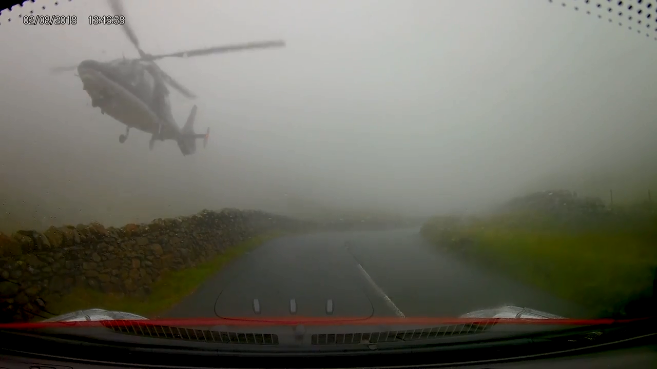 SAS Helicopter near miss 