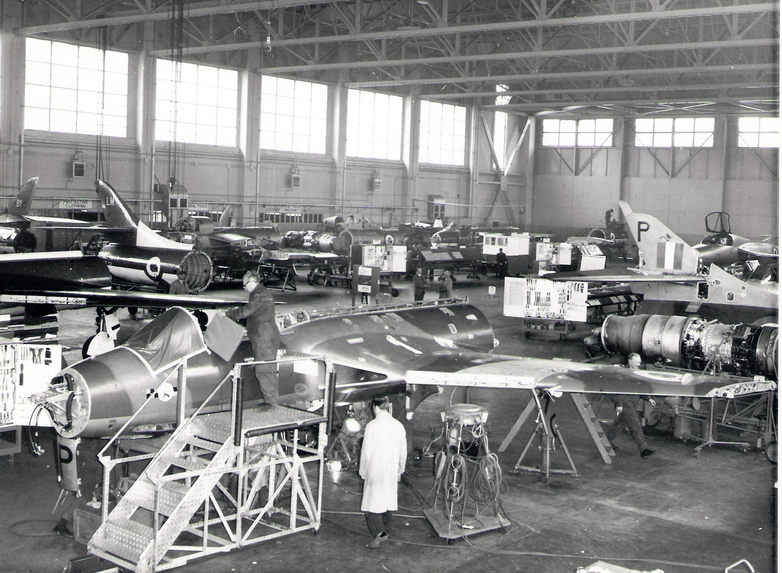 A busy but typical hanger scene at Kemble during World War Two. Credit: Cotswold Airport