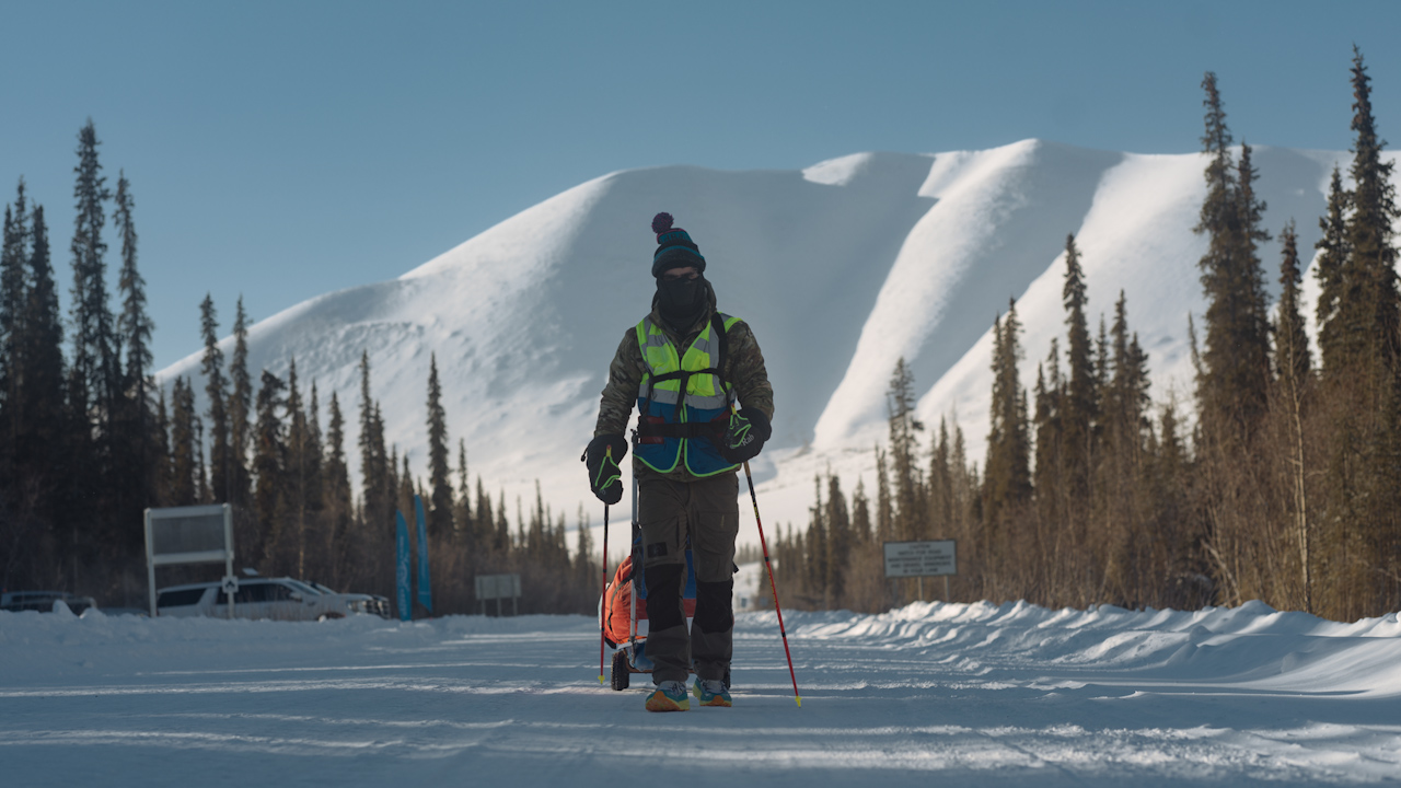 Mercian Regiment Reservist, Second Lieutenant Charlie Hubbard took on the Arctic 663 250-mile challenge in two days.