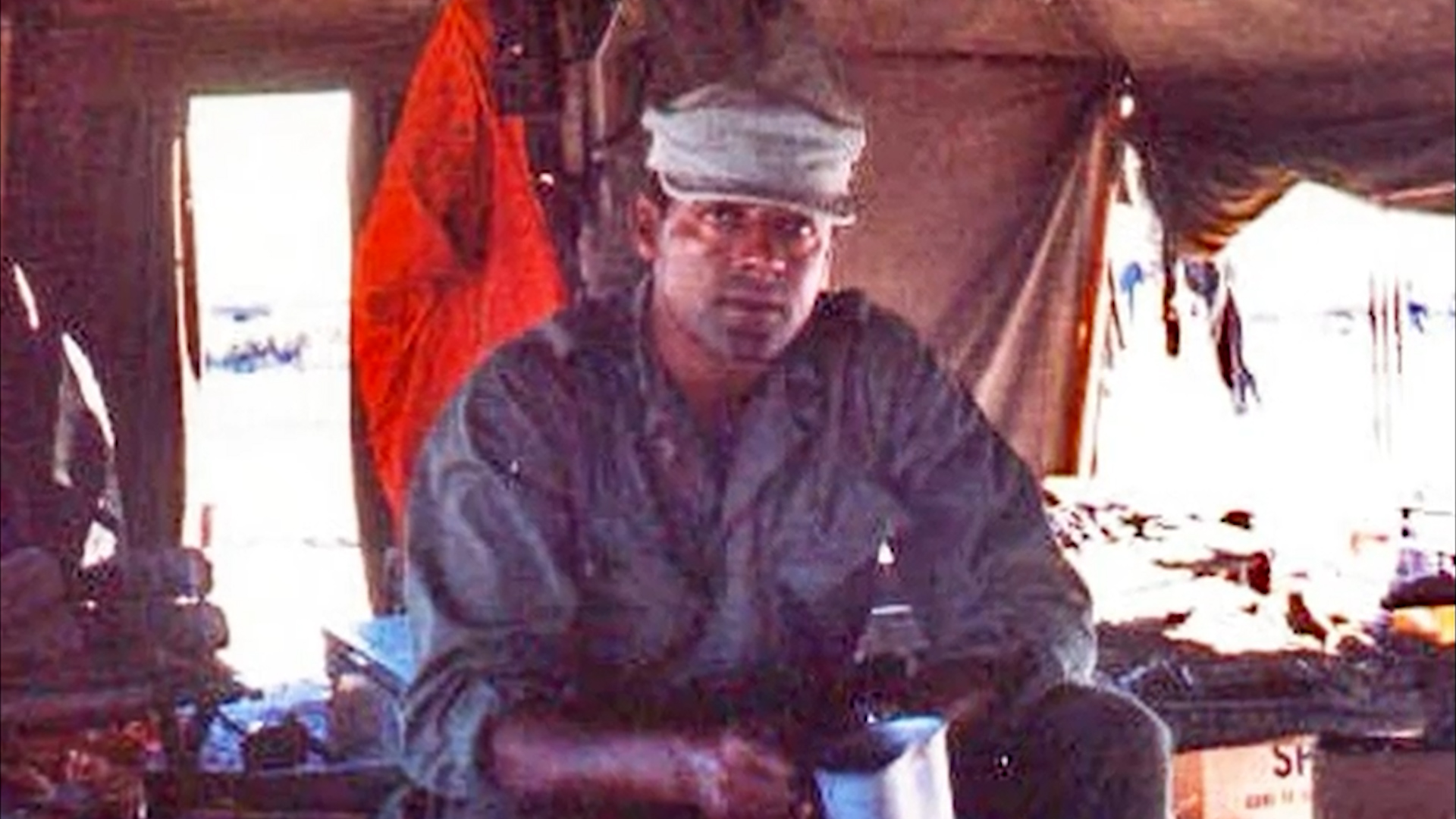 Sgt Maj John L. Canley, then a Gunnery Sergeant, pictured in Vietnam CREDIT US Navy