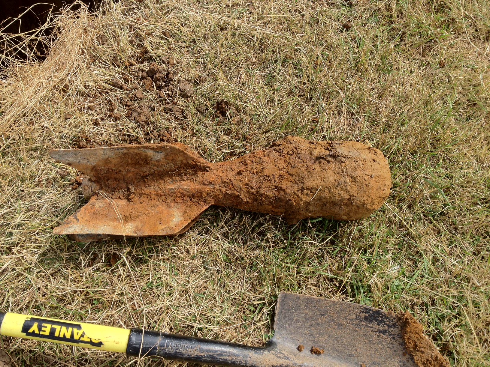 Zetica UXO told BFBS that smaller 500lb bombs, typically dropped by German bombers during the Blitz are not necessarily easier to deal with than bigger explosive devices, as a lot depends on their location. Credit: Zetica UXO. 