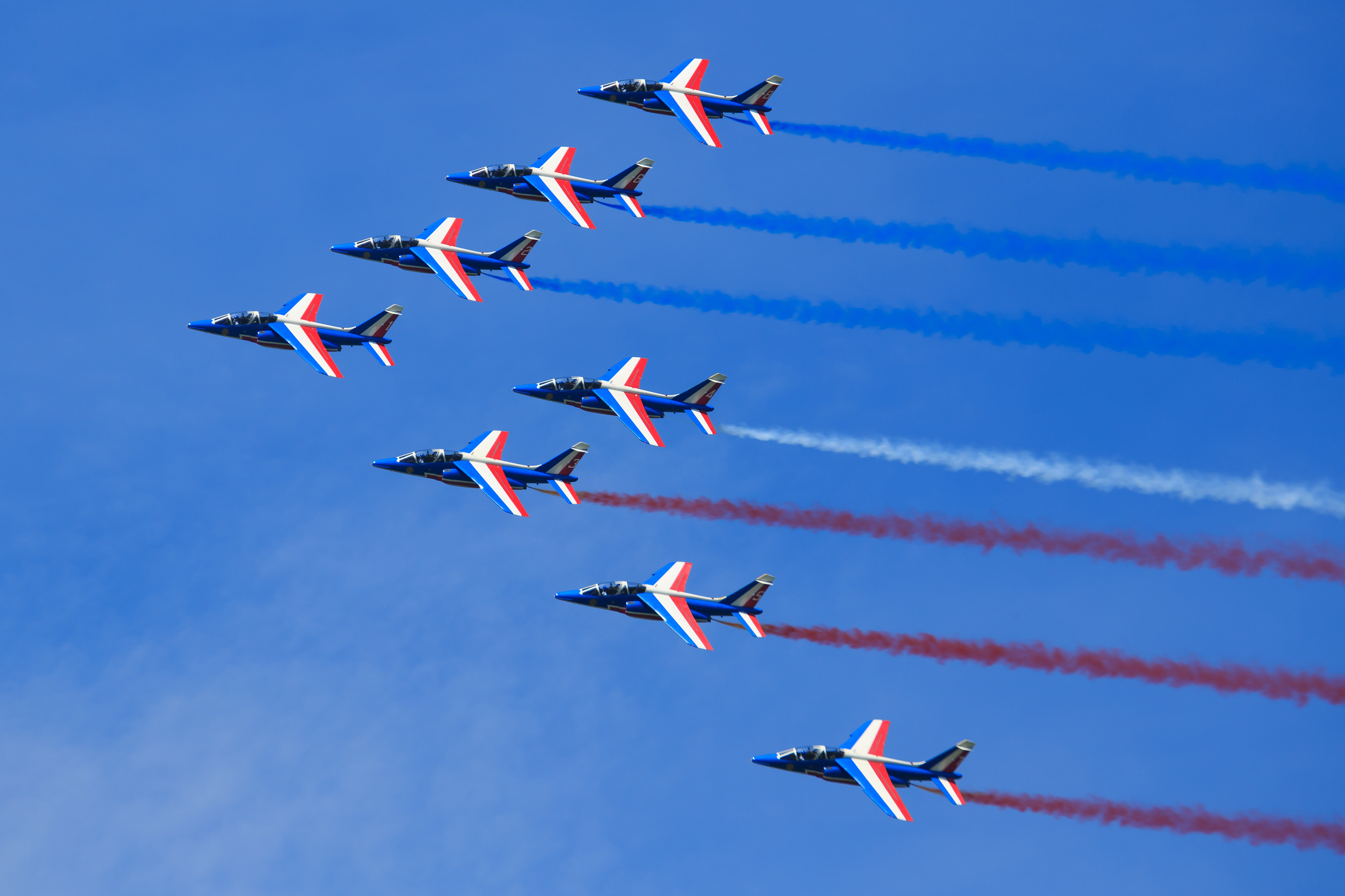 La Patrouille perform a display in the skies above Austria. Credit: Shutterstock.