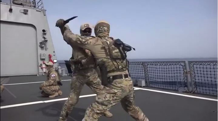 Expert Swordsmanship In South Korean Navy 